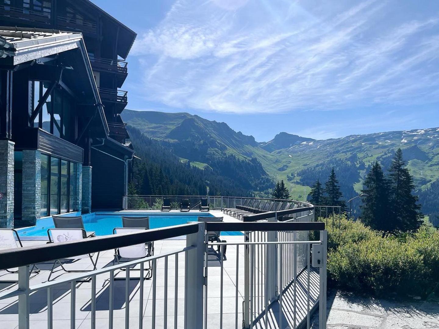 Large one-bedroom apartment, wheelchair adapted, Les Terrasses d'Eos Flaine Buitenkant foto