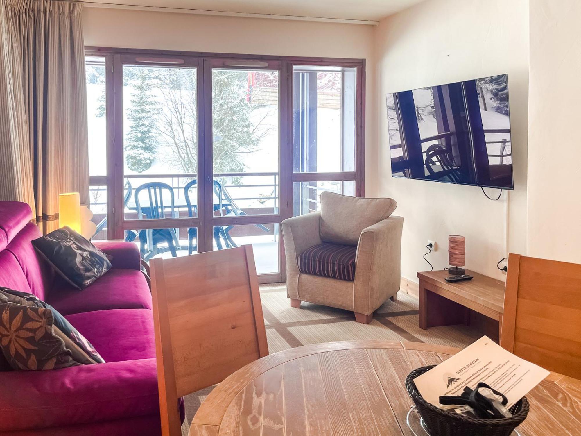 Large one-bedroom apartment, wheelchair adapted, Les Terrasses d'Eos Flaine Buitenkant foto