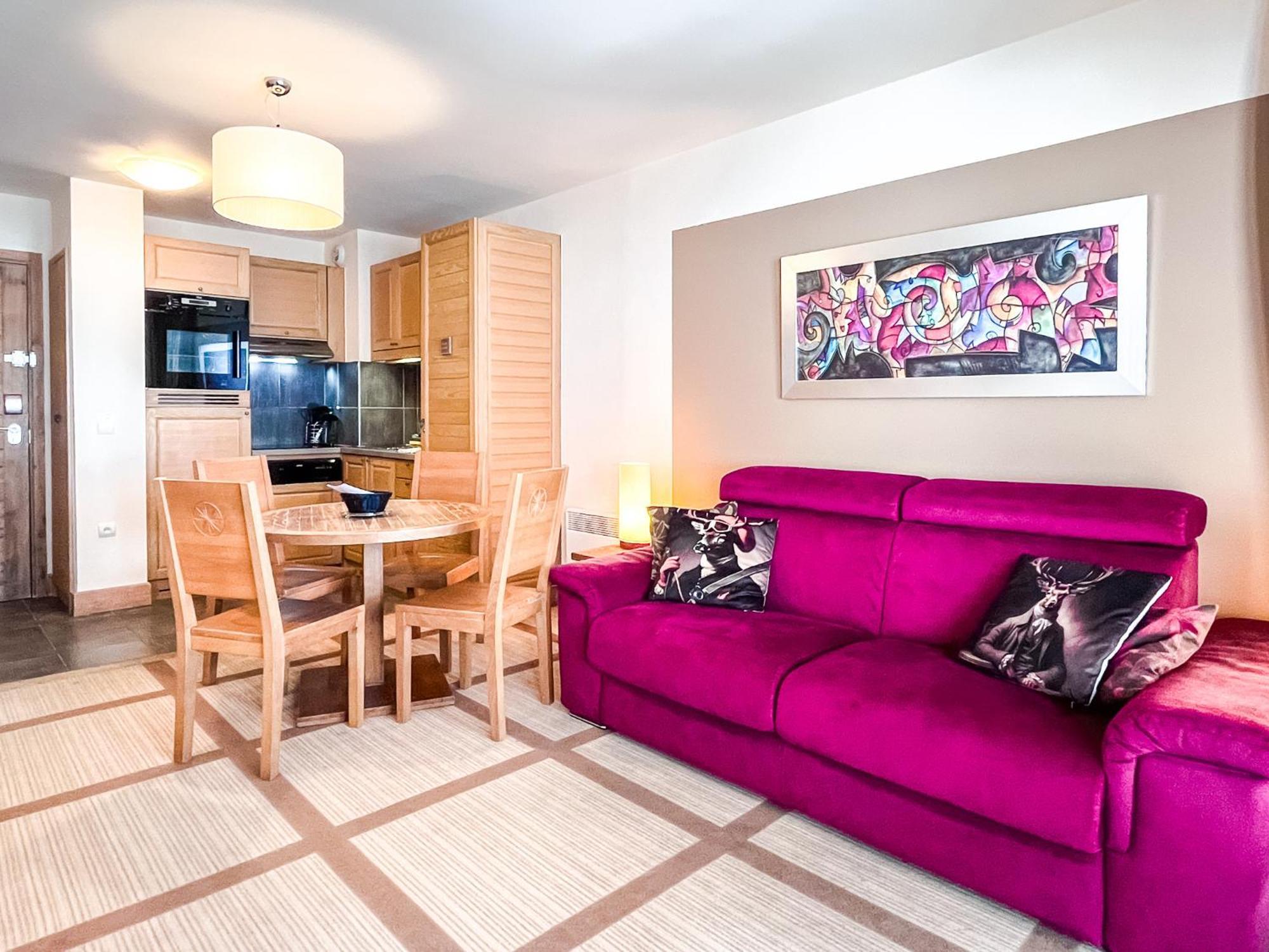 Large one-bedroom apartment, wheelchair adapted, Les Terrasses d'Eos Flaine Buitenkant foto
