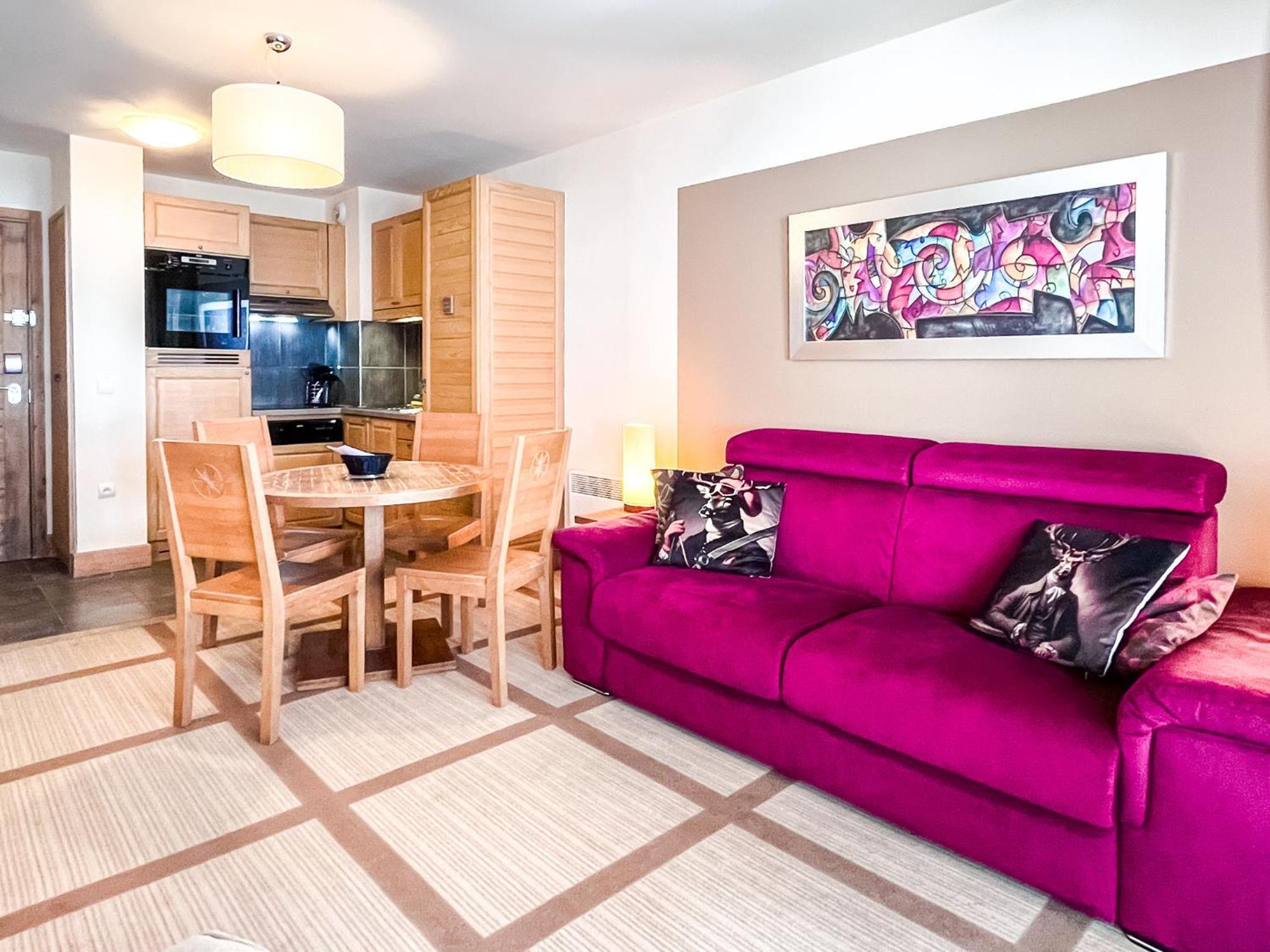 Large one-bedroom apartment, wheelchair adapted, Les Terrasses d'Eos Flaine Buitenkant foto