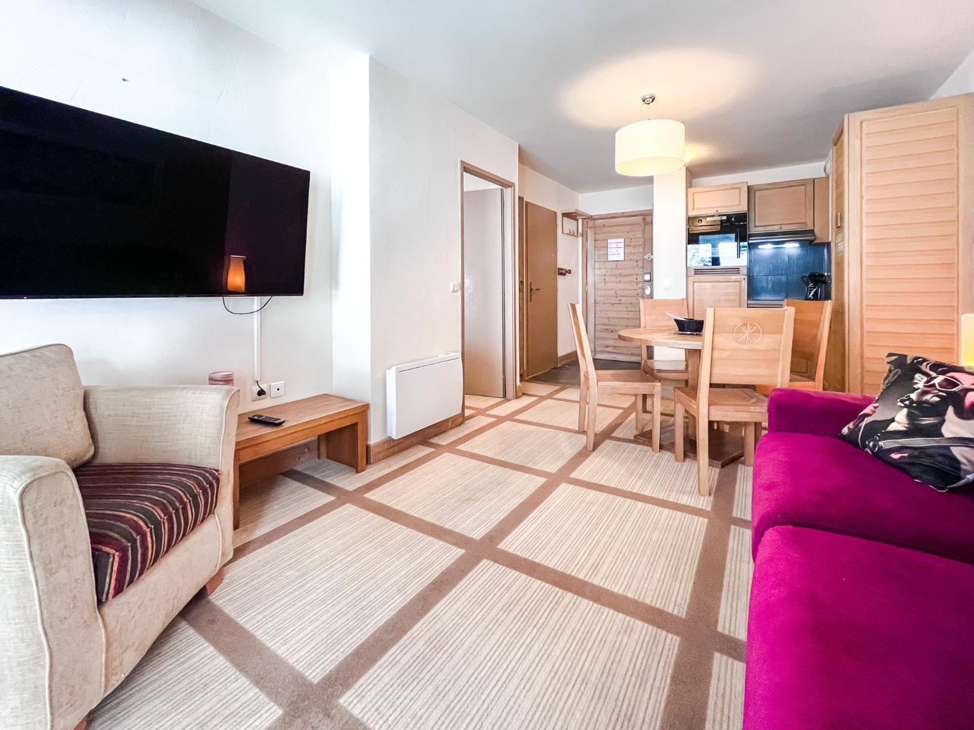 Large one-bedroom apartment, wheelchair adapted, Les Terrasses d'Eos Flaine Buitenkant foto